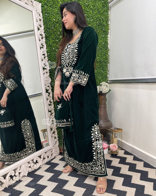 Mirror and Gota velvets