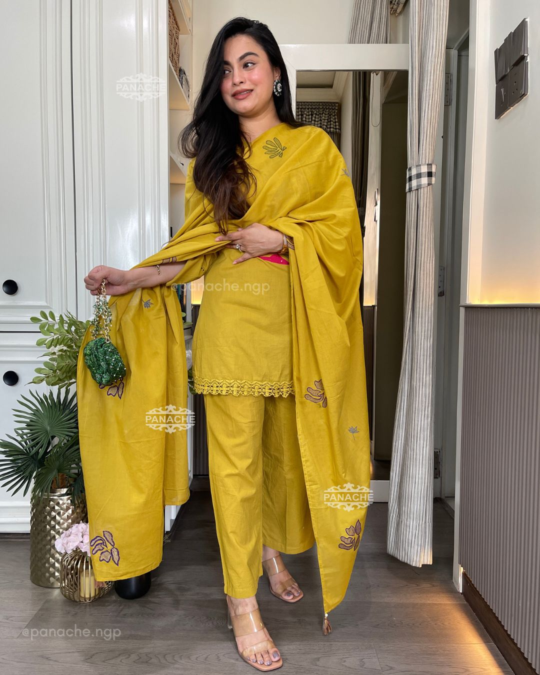 Colourful cotton suit set