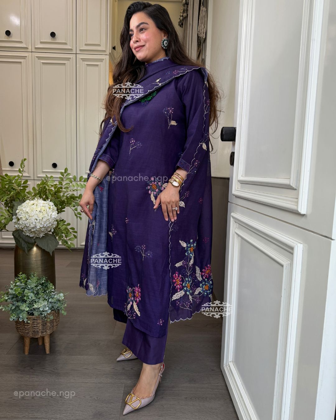 Katha heritage suit set