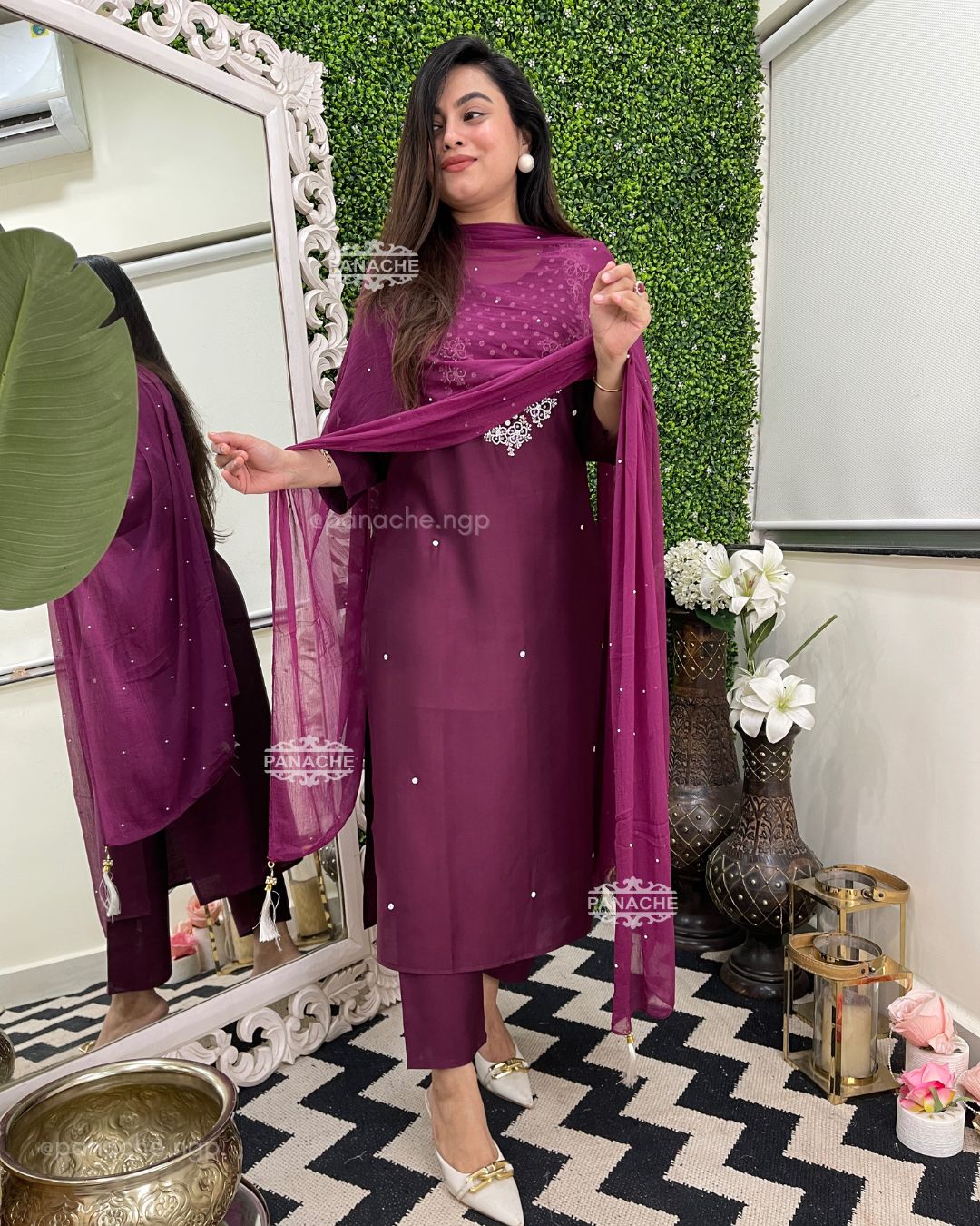 Karachi chiffon suits