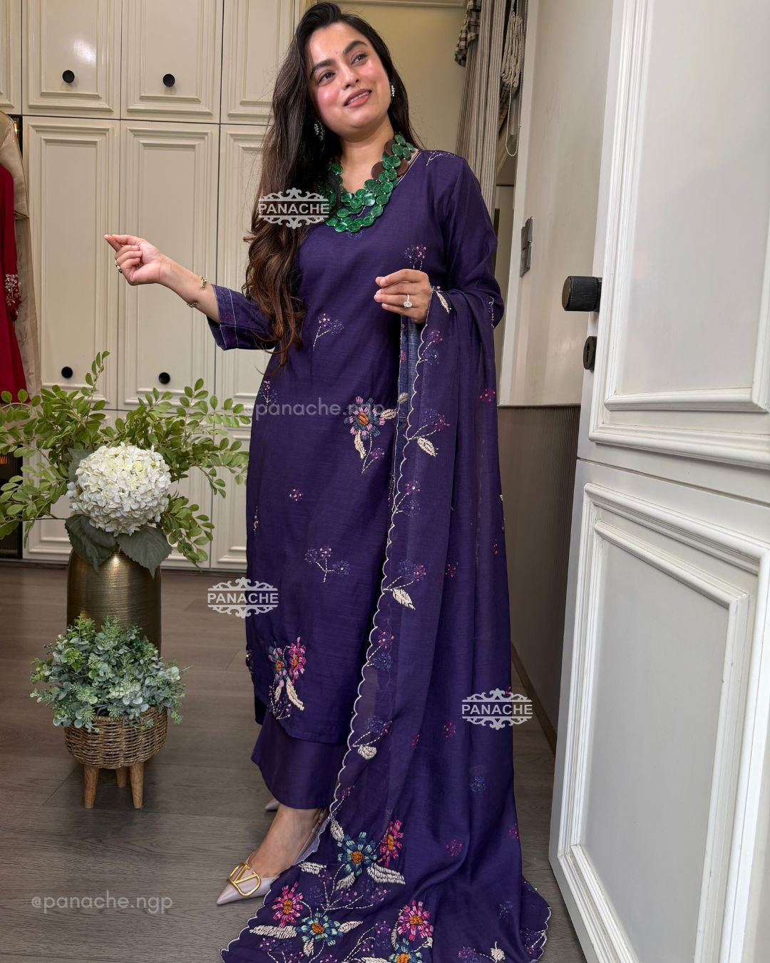 Katha heritage suit set