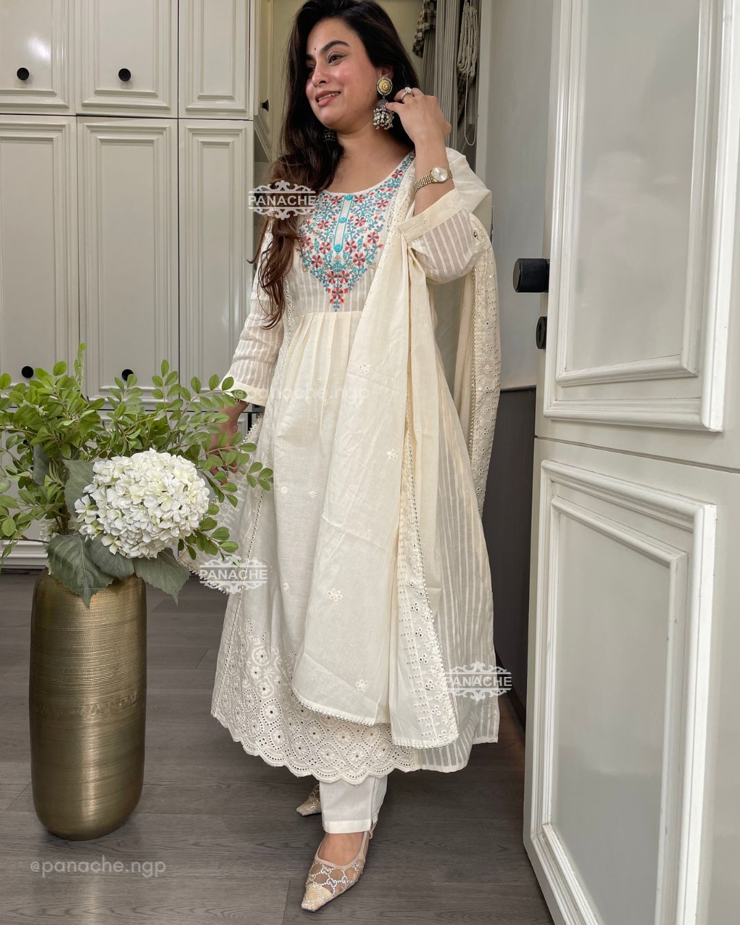 Swan cotton set