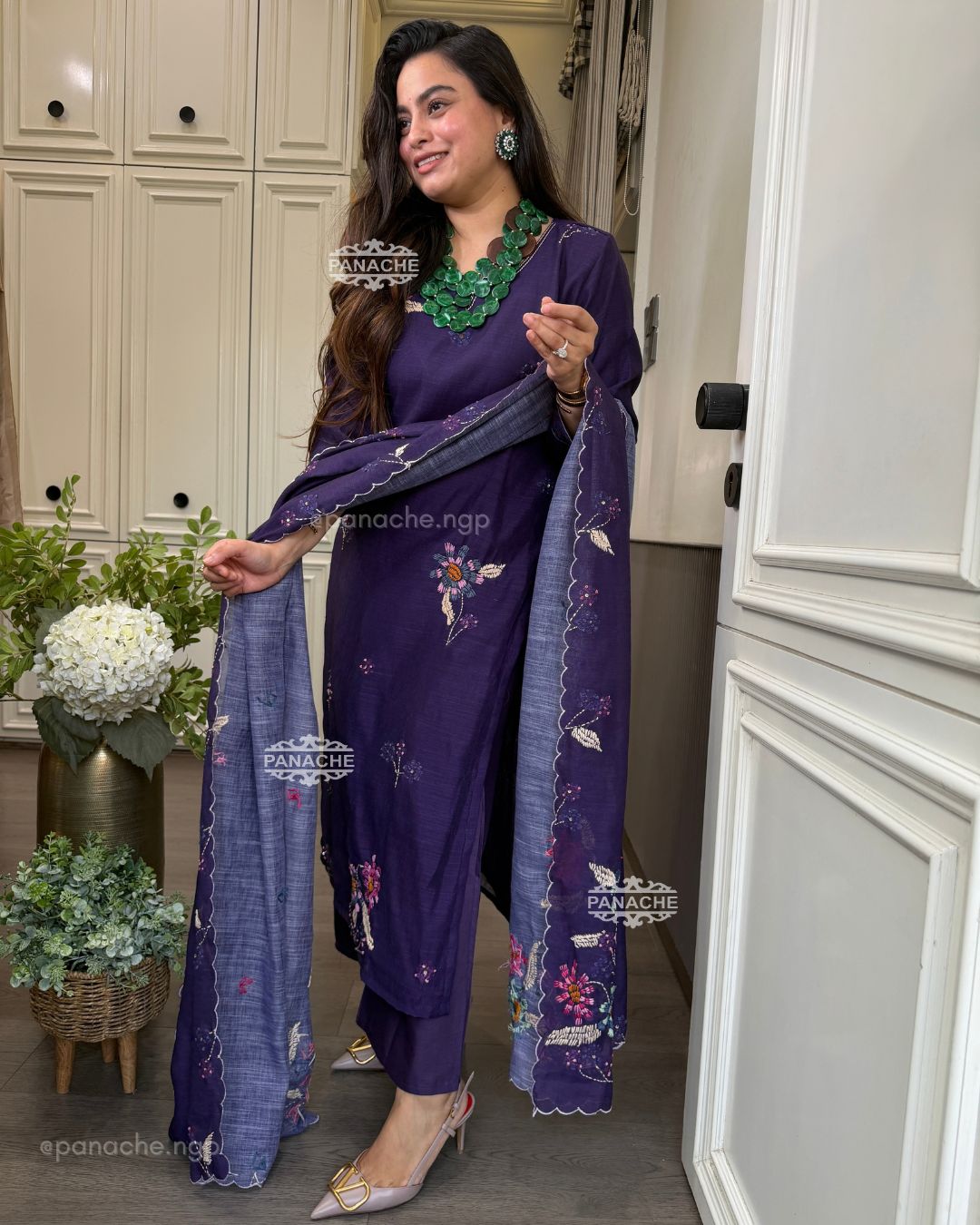 Katha heritage suit set
