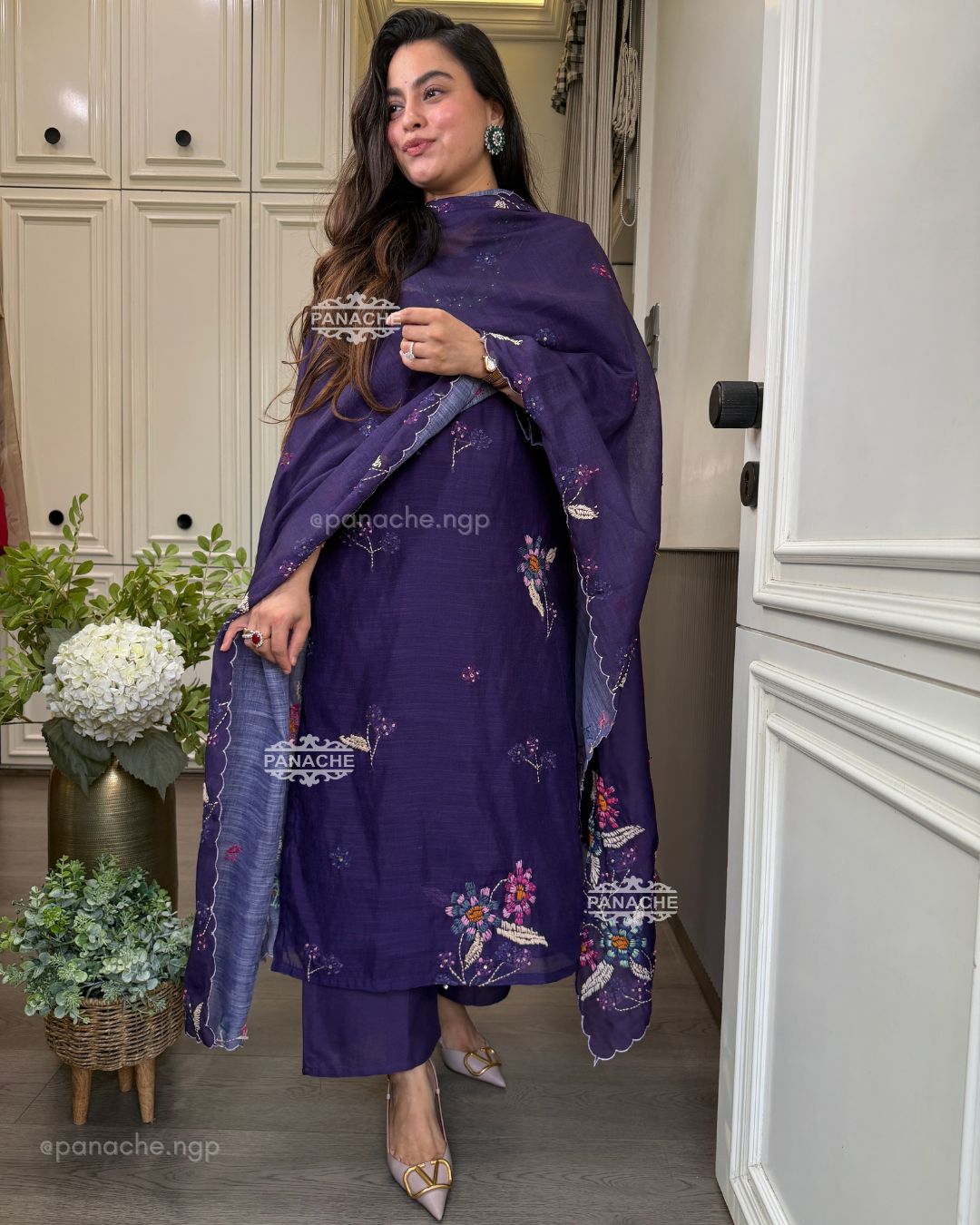 Katha heritage suit set