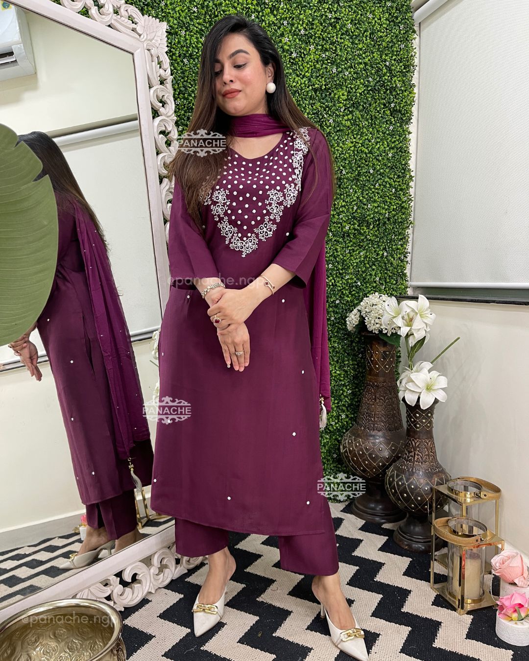 Karachi chiffon suits