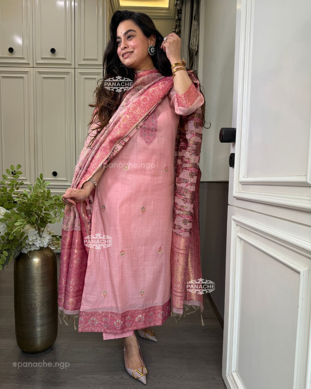 Jamdani katha weave set