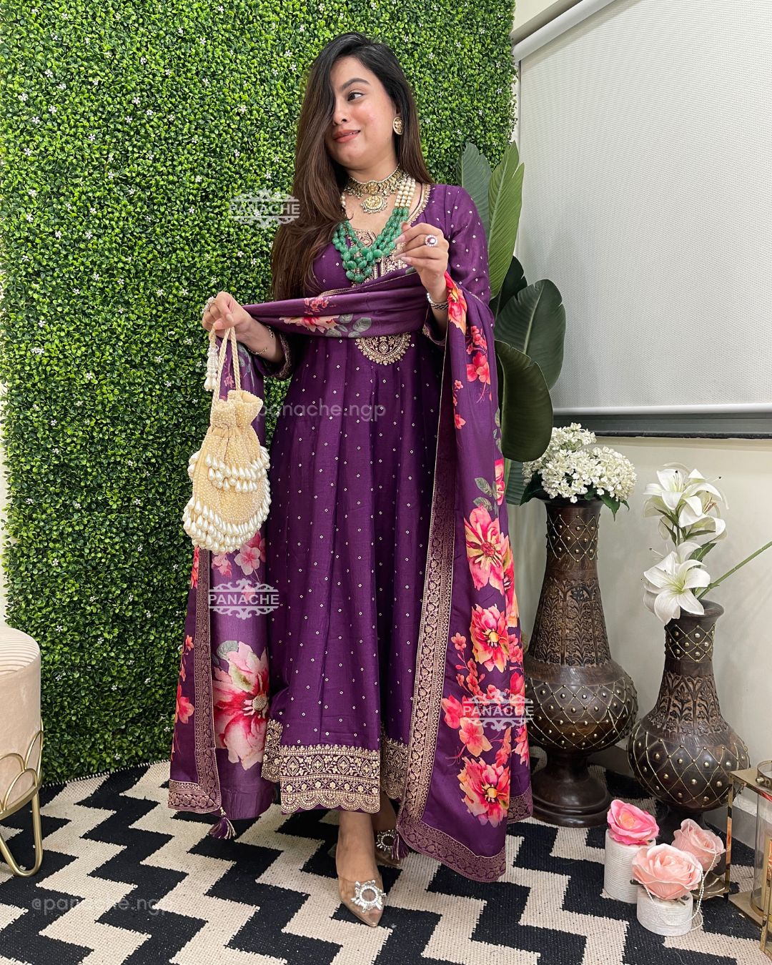 Floral Anarkali