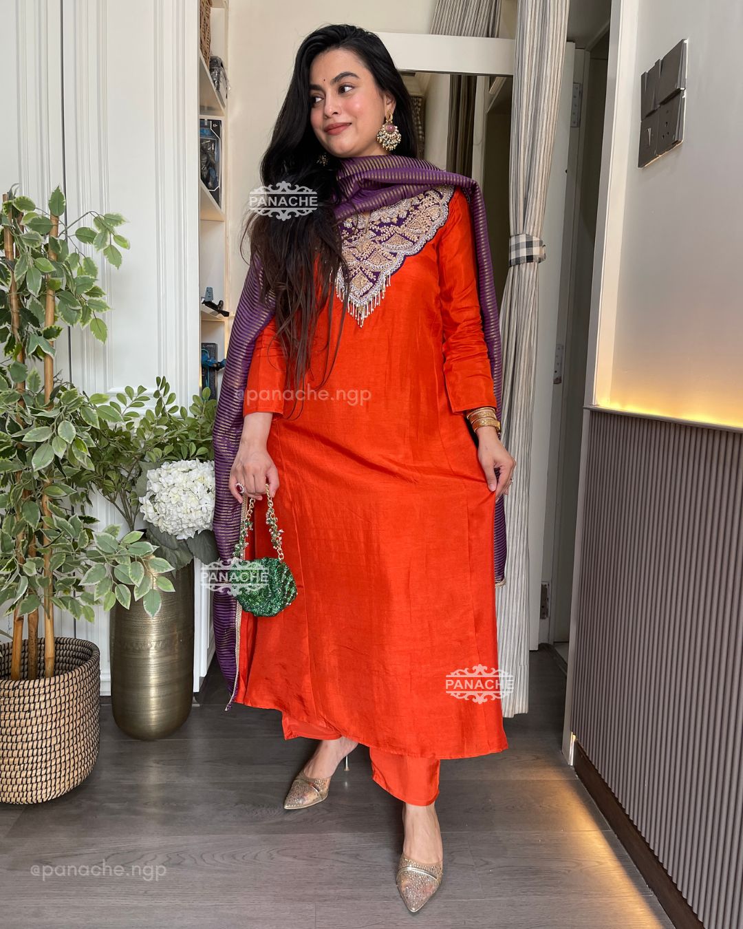 Amber Raga Anarkali set