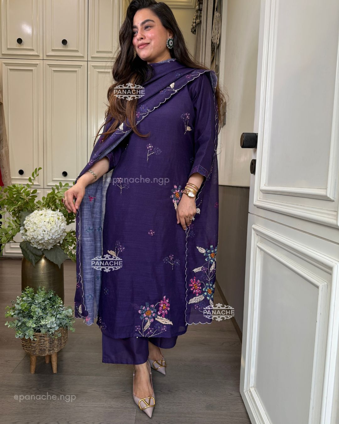 Katha heritage suit set