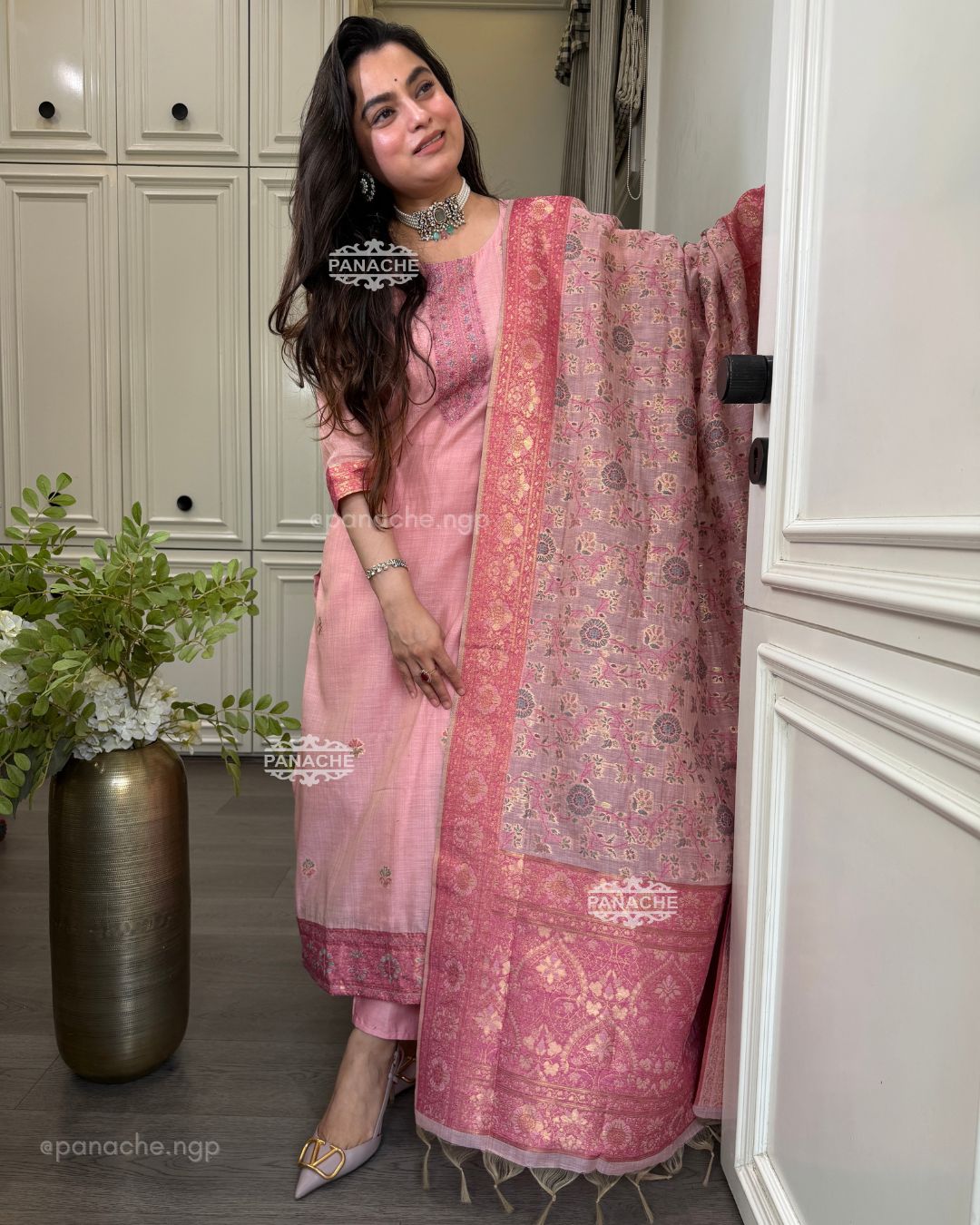 Jamdani katha weave set