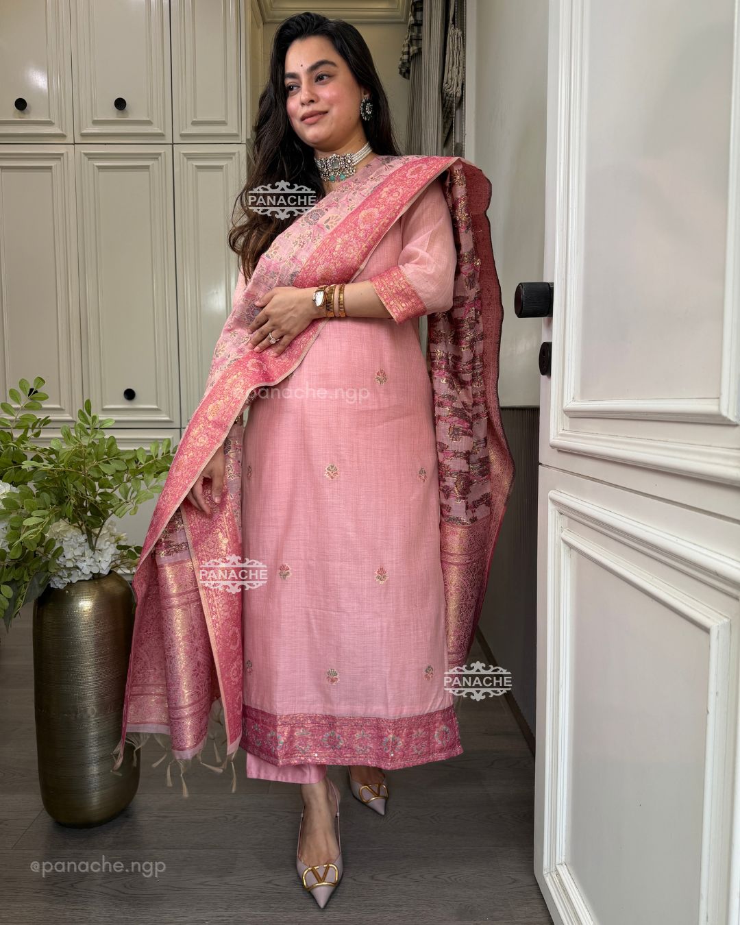 Jamdani katha weave set