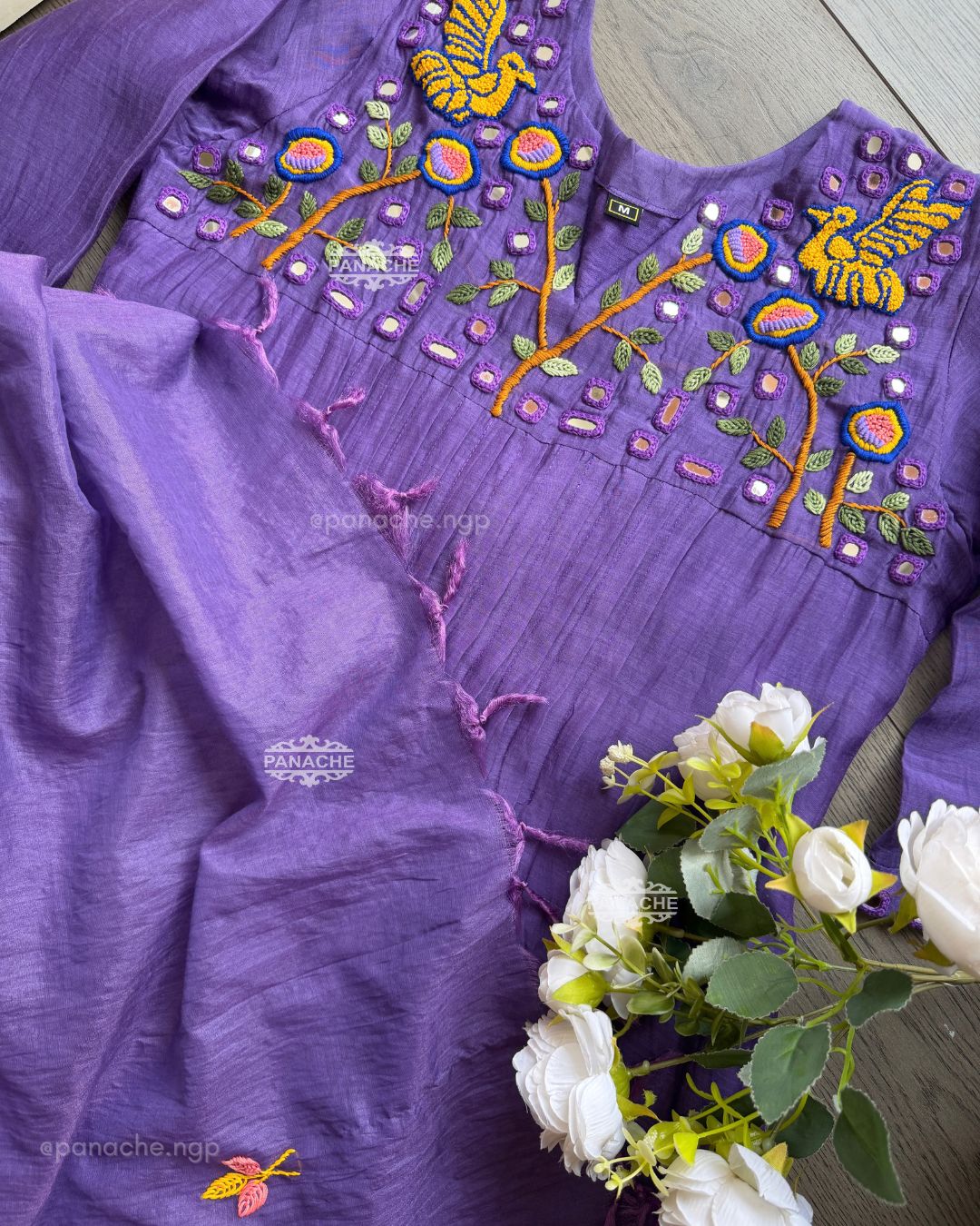 Tulips roses lavender set