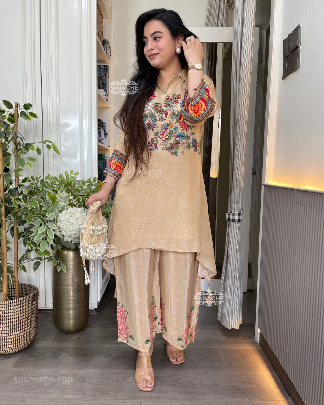 Beige coord set