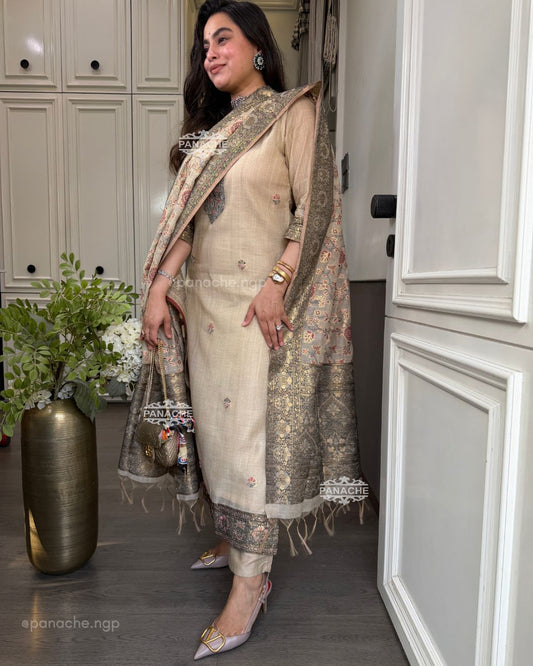 Jamdani katha weave set