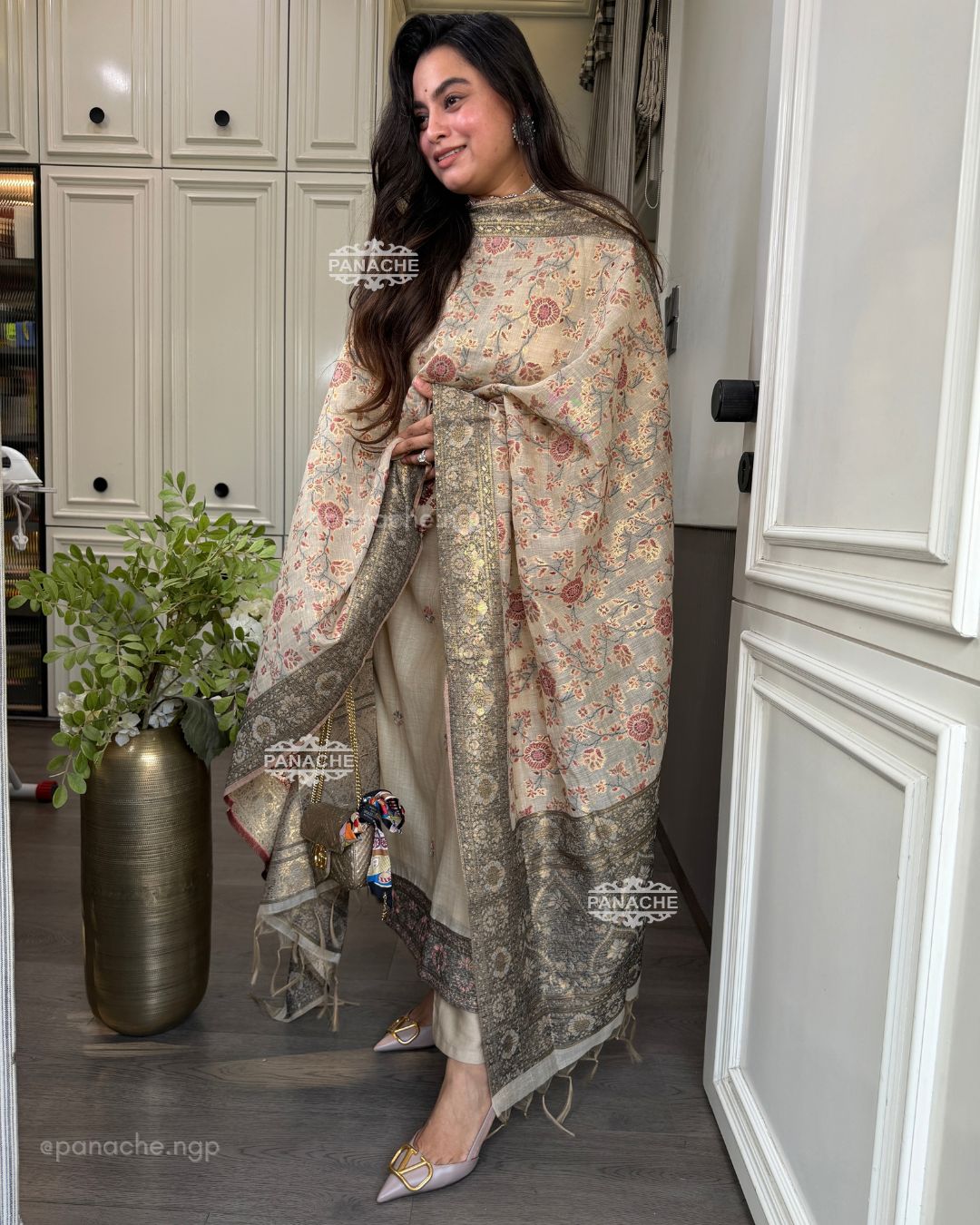 Jamdani katha weave set