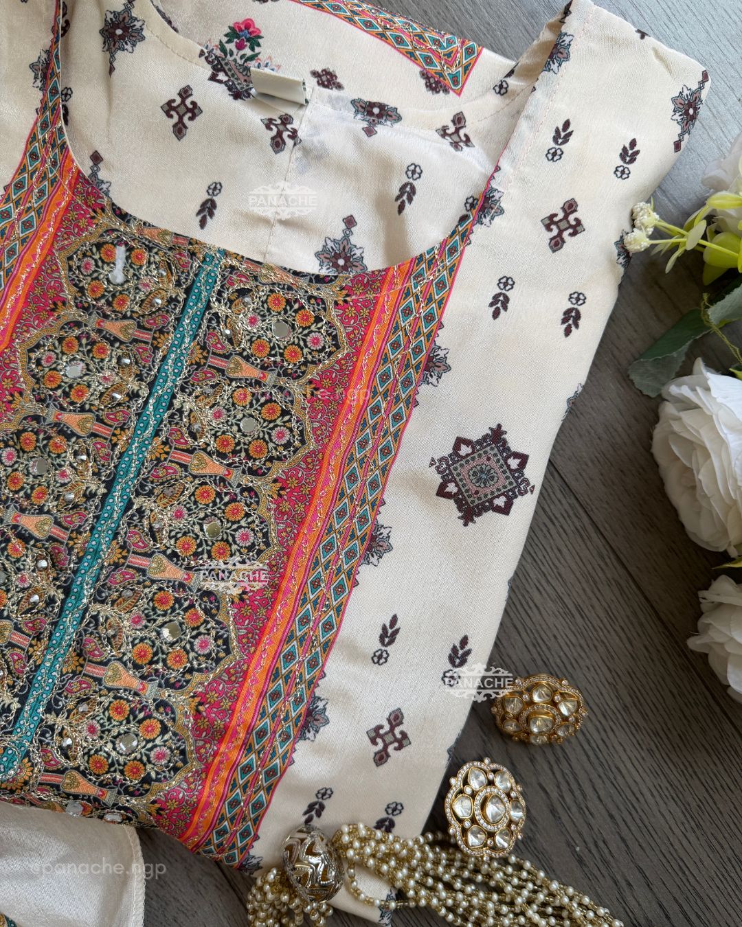 Printed Karachi set