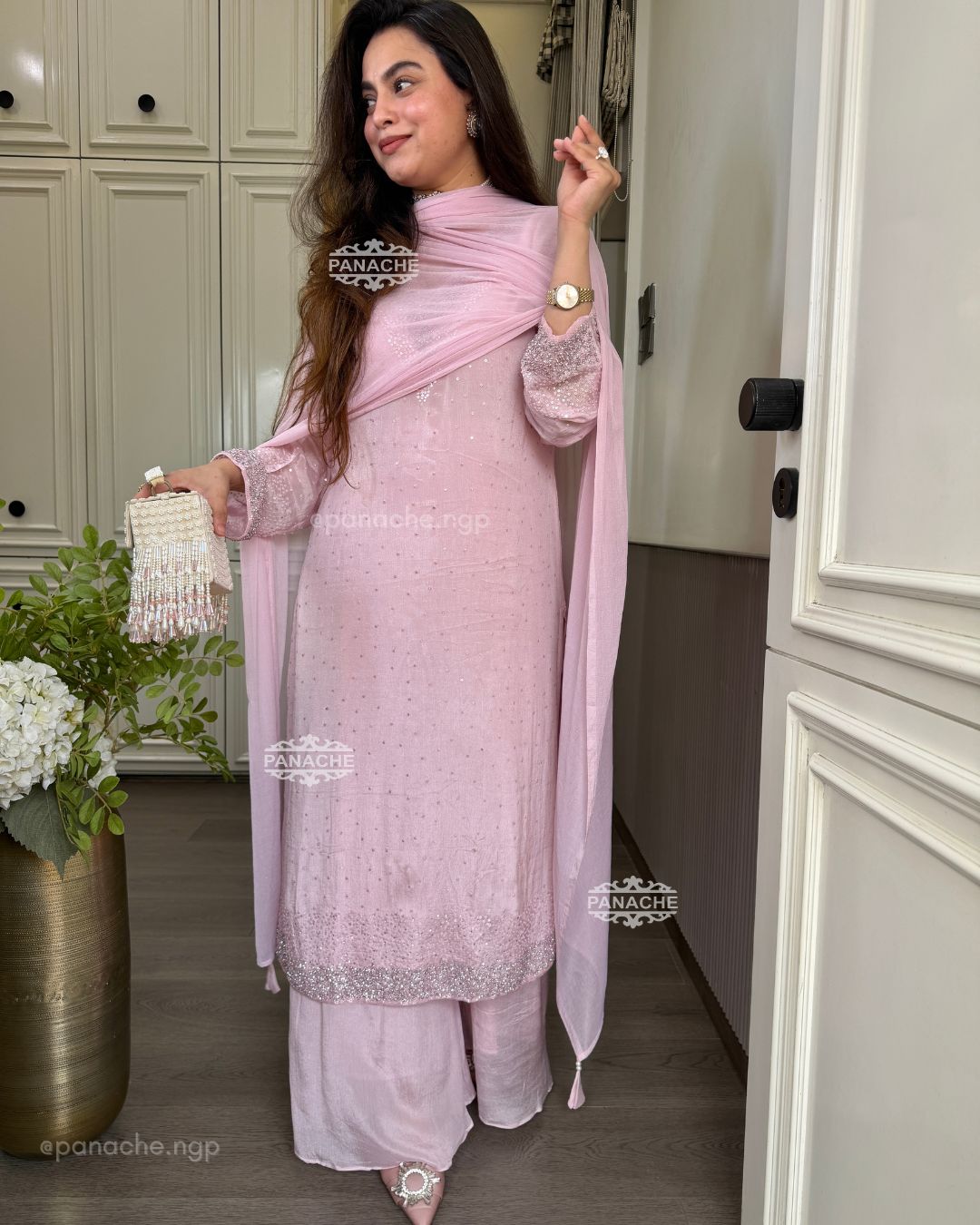 Barbie pastels chiffon set