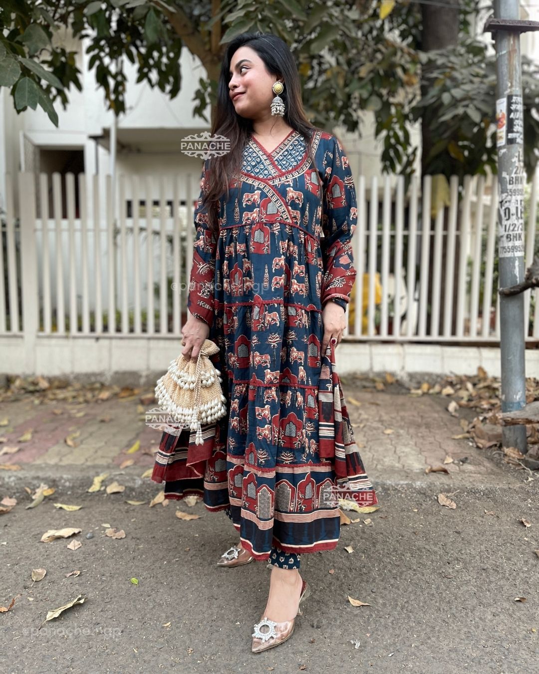 Indigo Anarkali