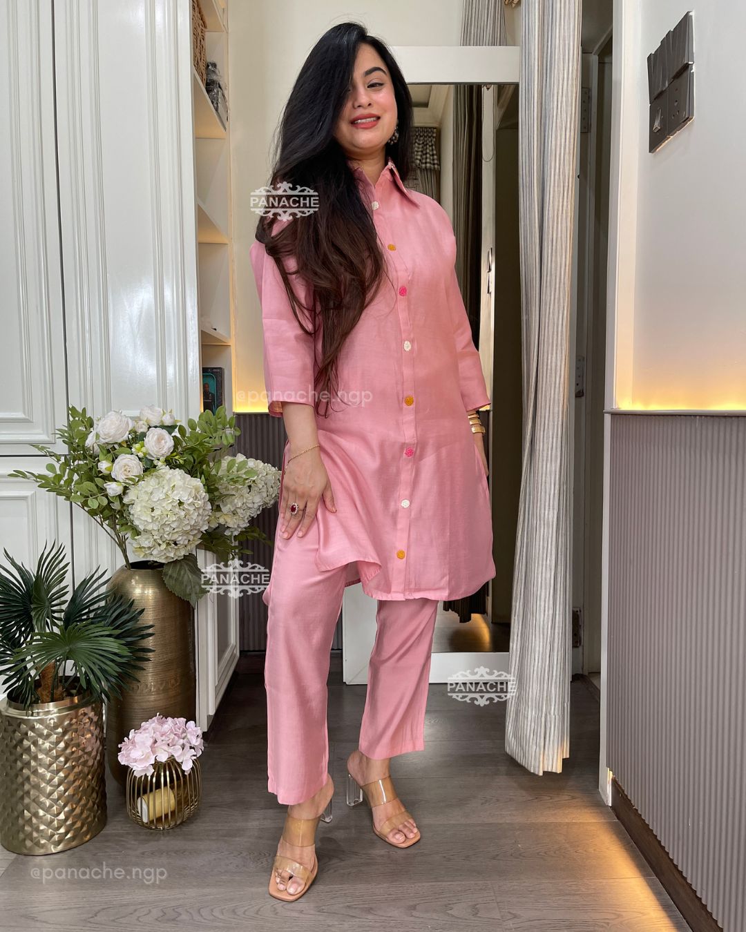 Frenchknot peach coords