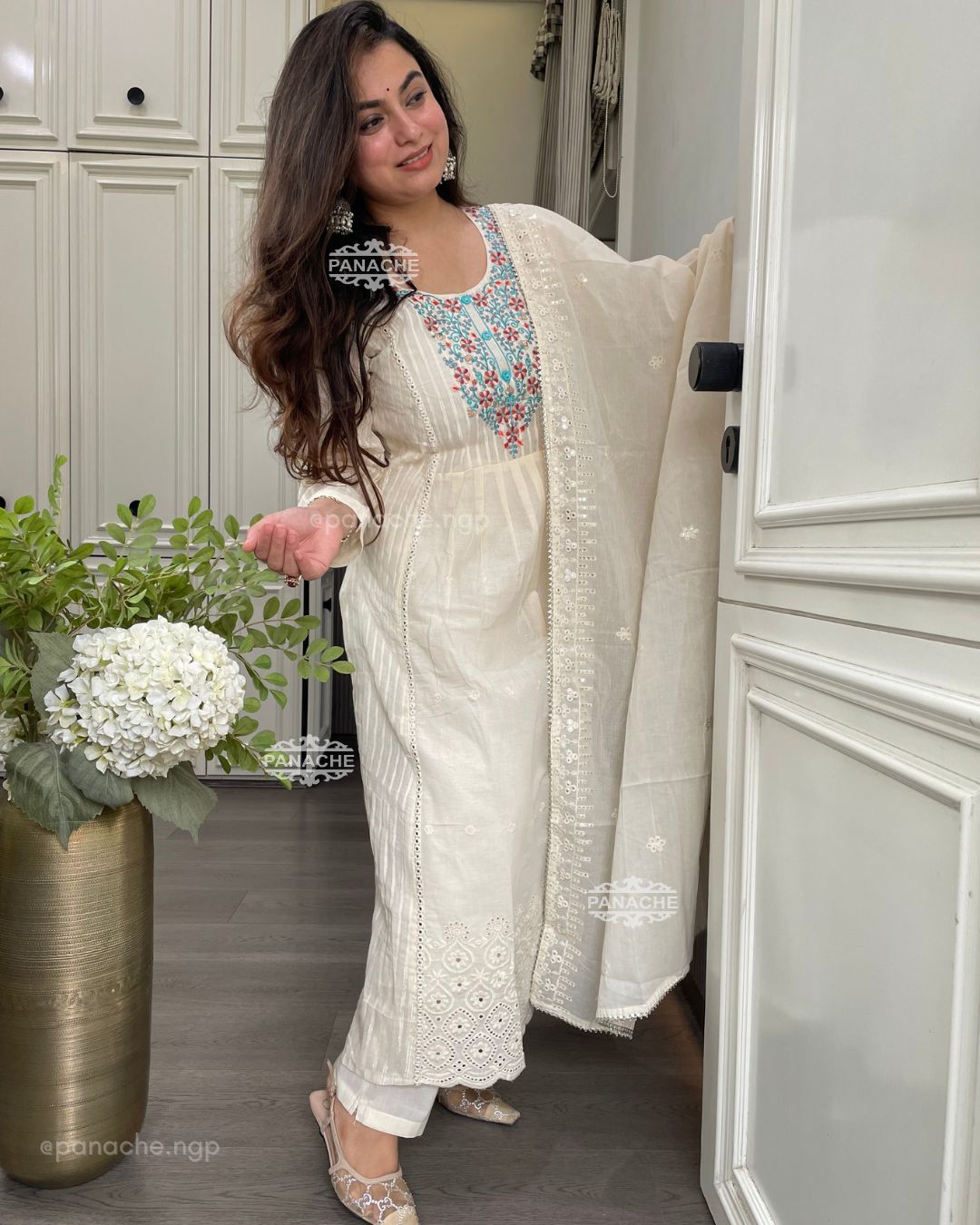 Swan cotton set