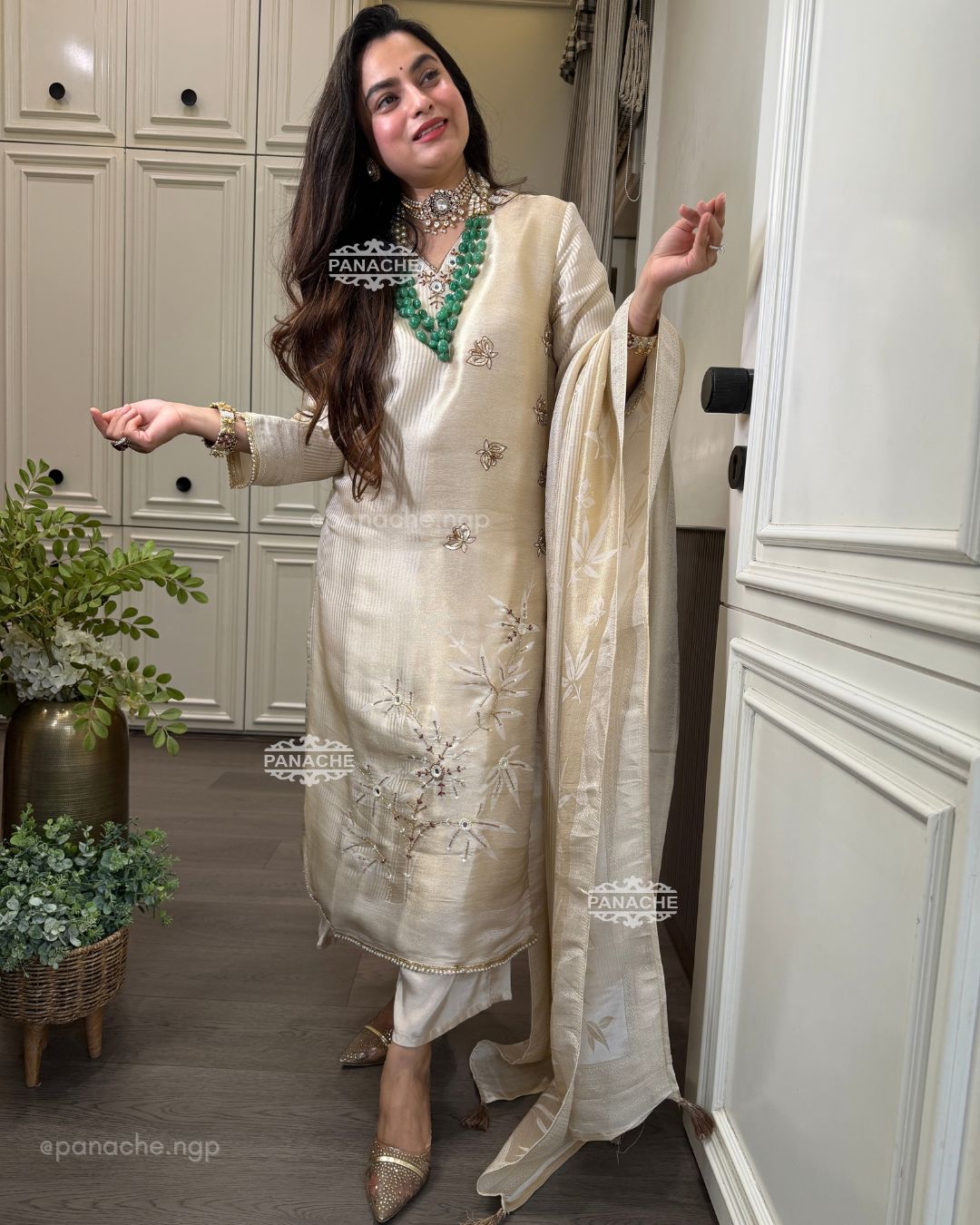 Mogra gold suit set