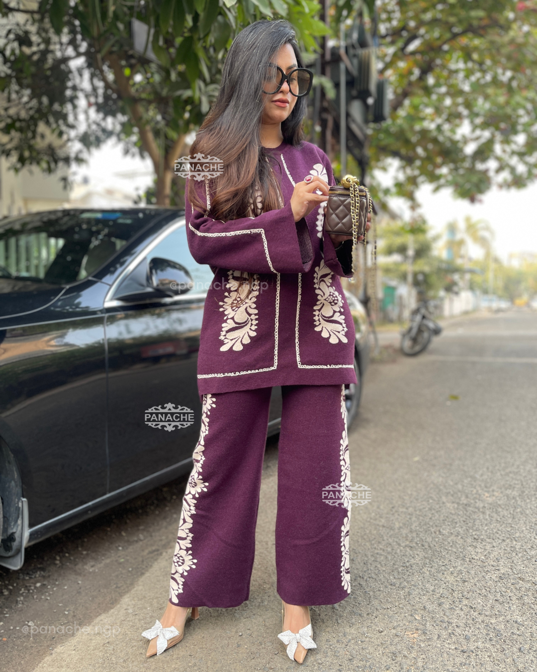 Mauve Woollen coords