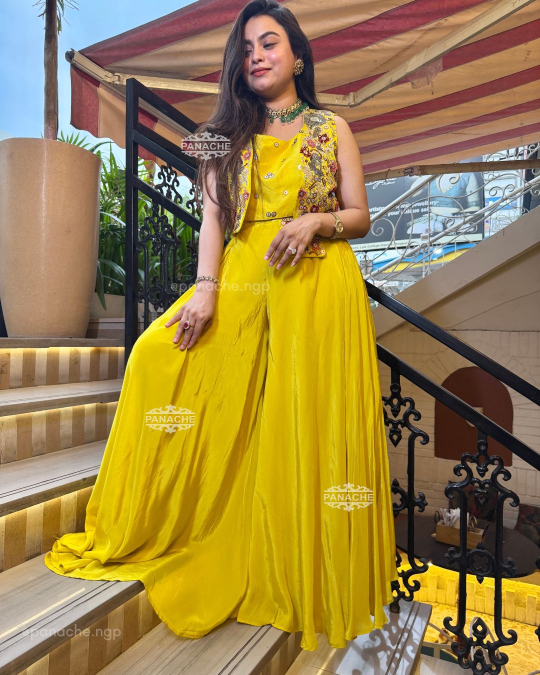 Garden indowestern set