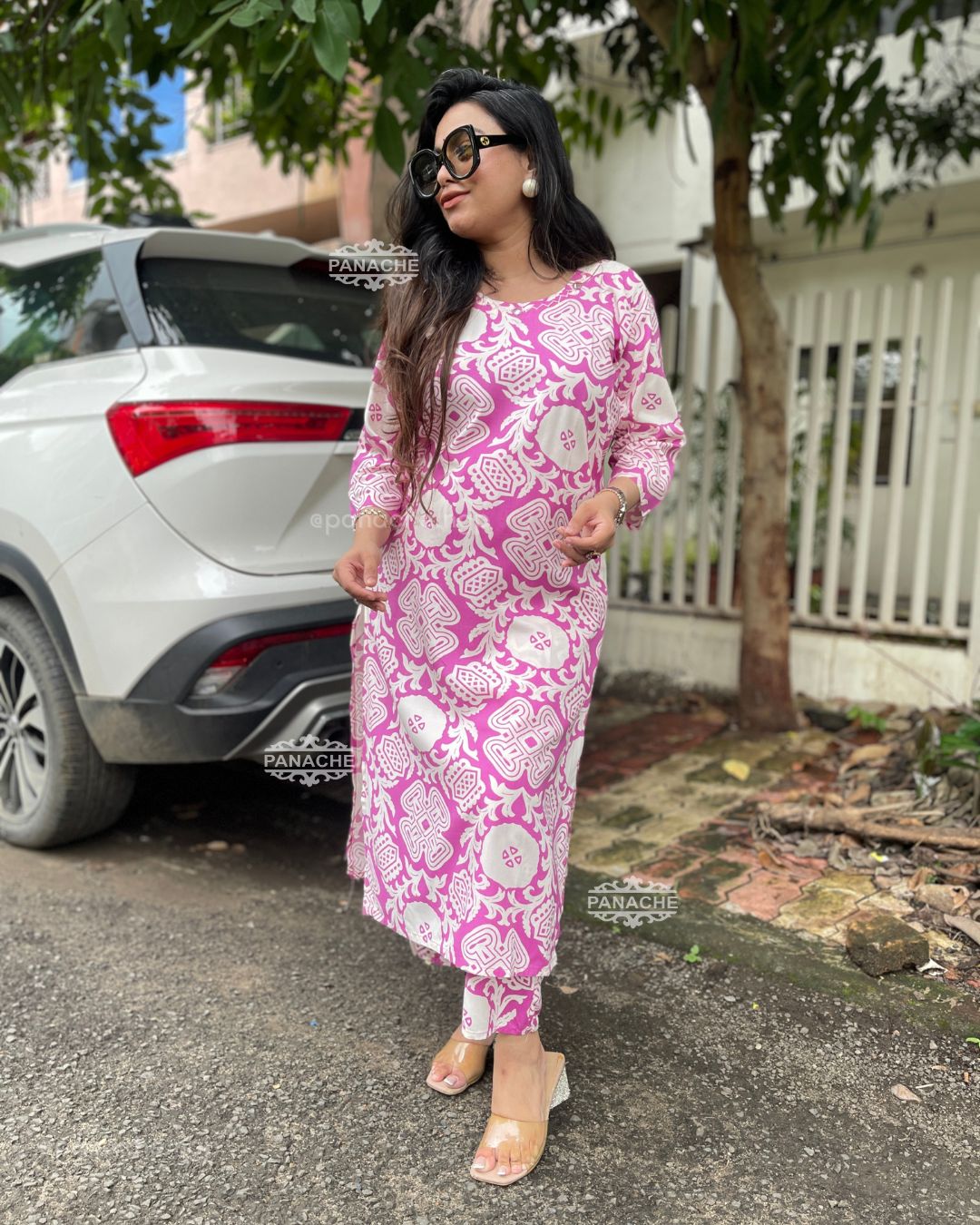 Print on print lilac set