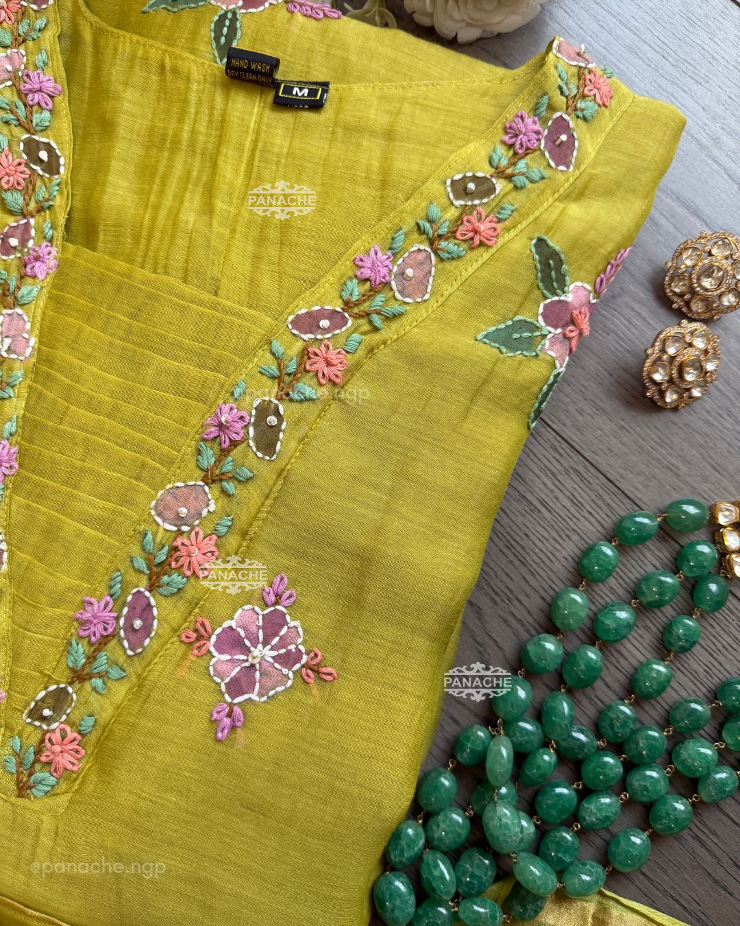 Gulnaar green suit set