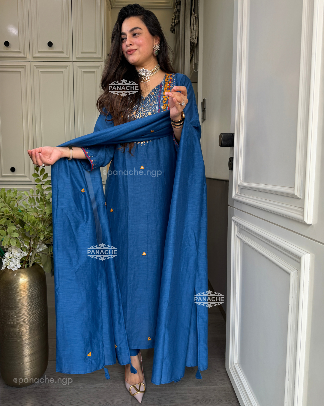 Navratri mirror suit set