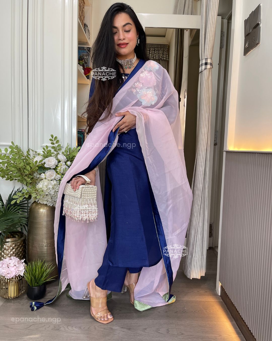 Rainbow sequein teel set