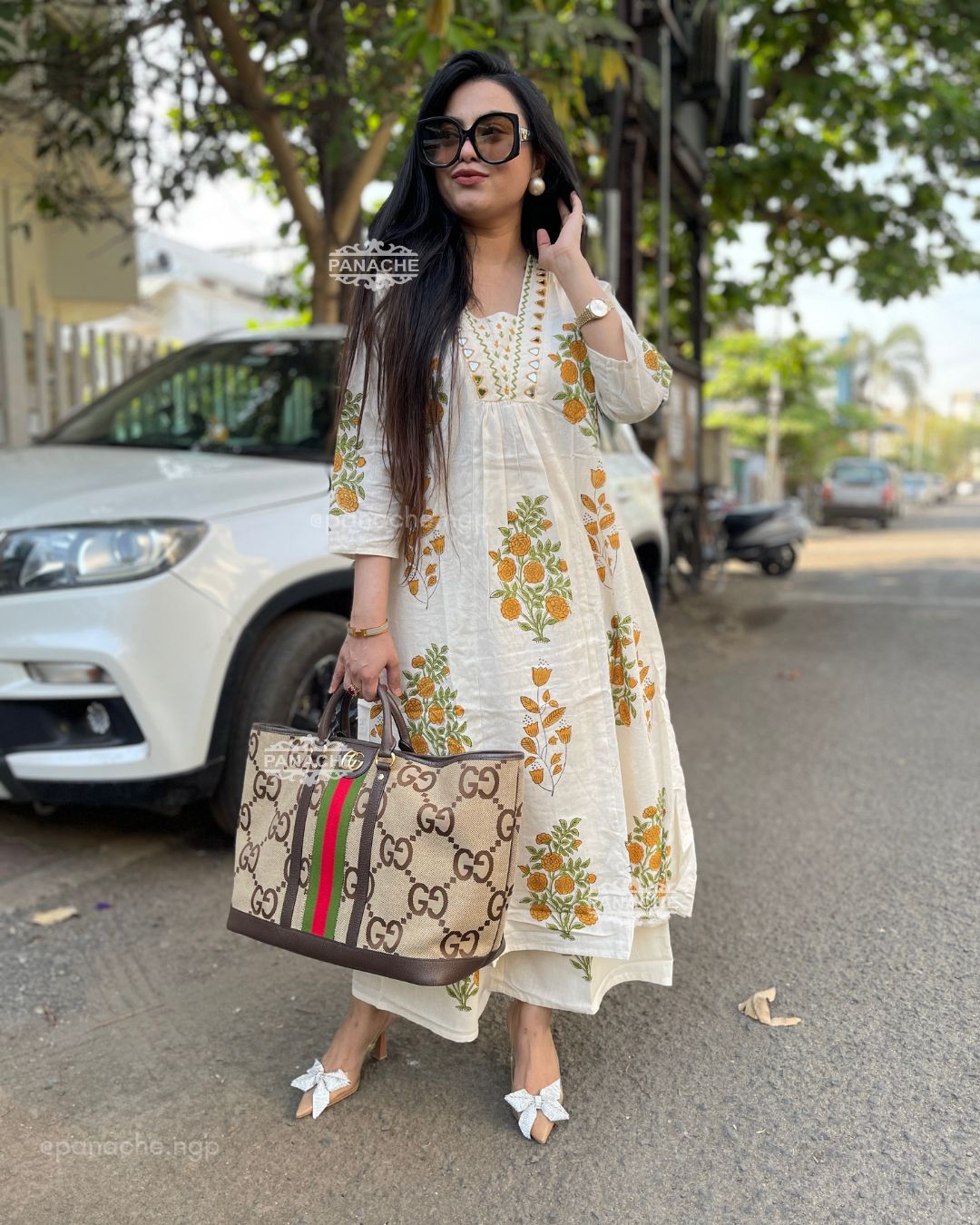 Block embroidery katha coords