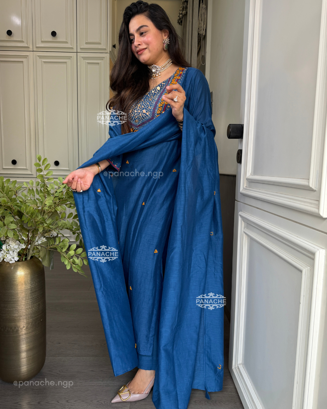 Navratri mirror suit set