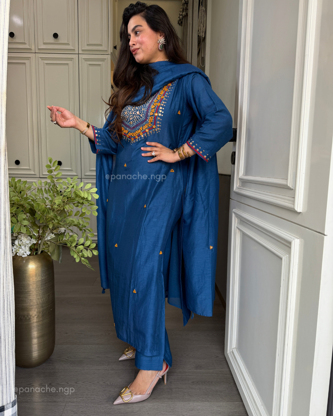 Navratri mirror suit set