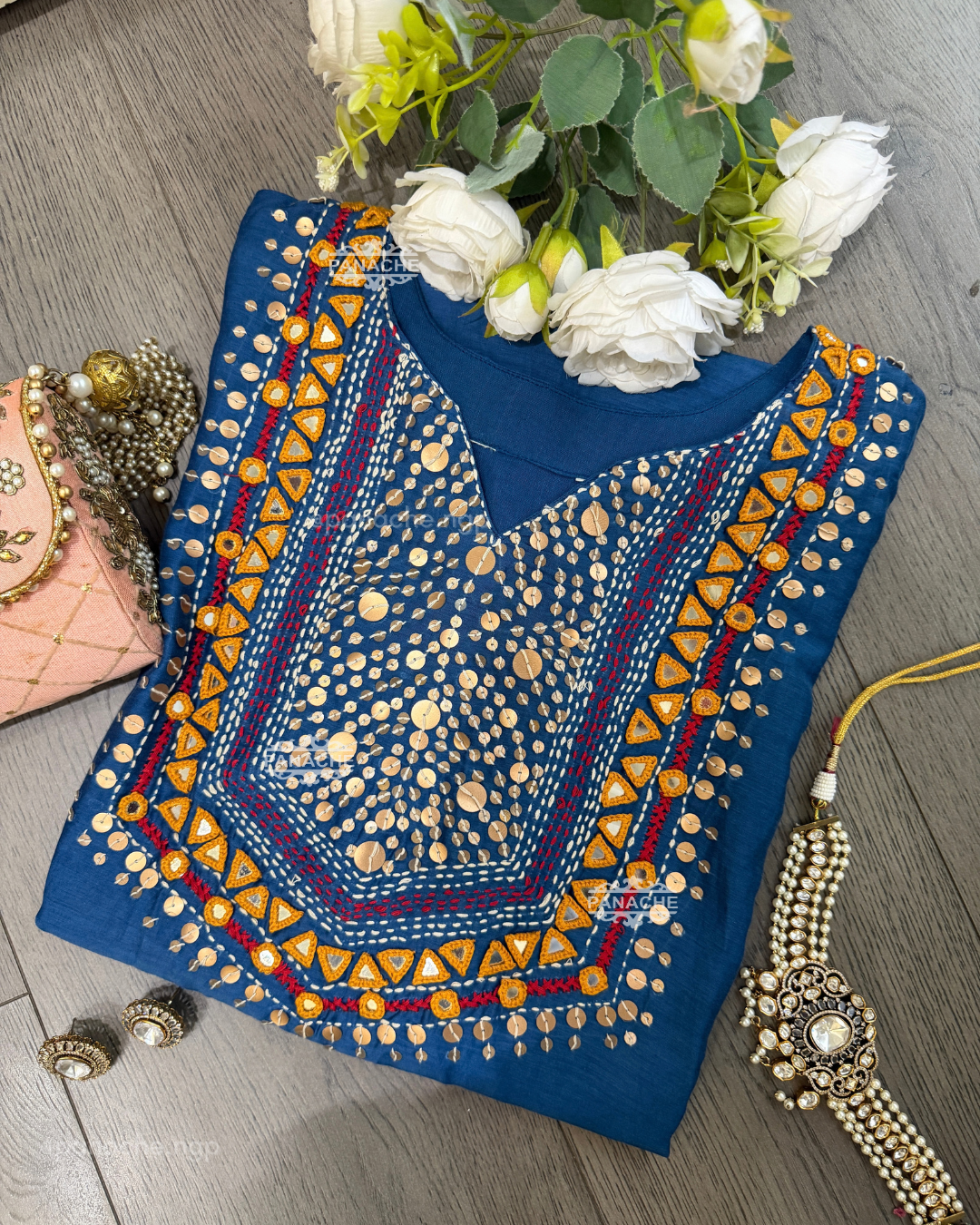 Navratri mirror suit set