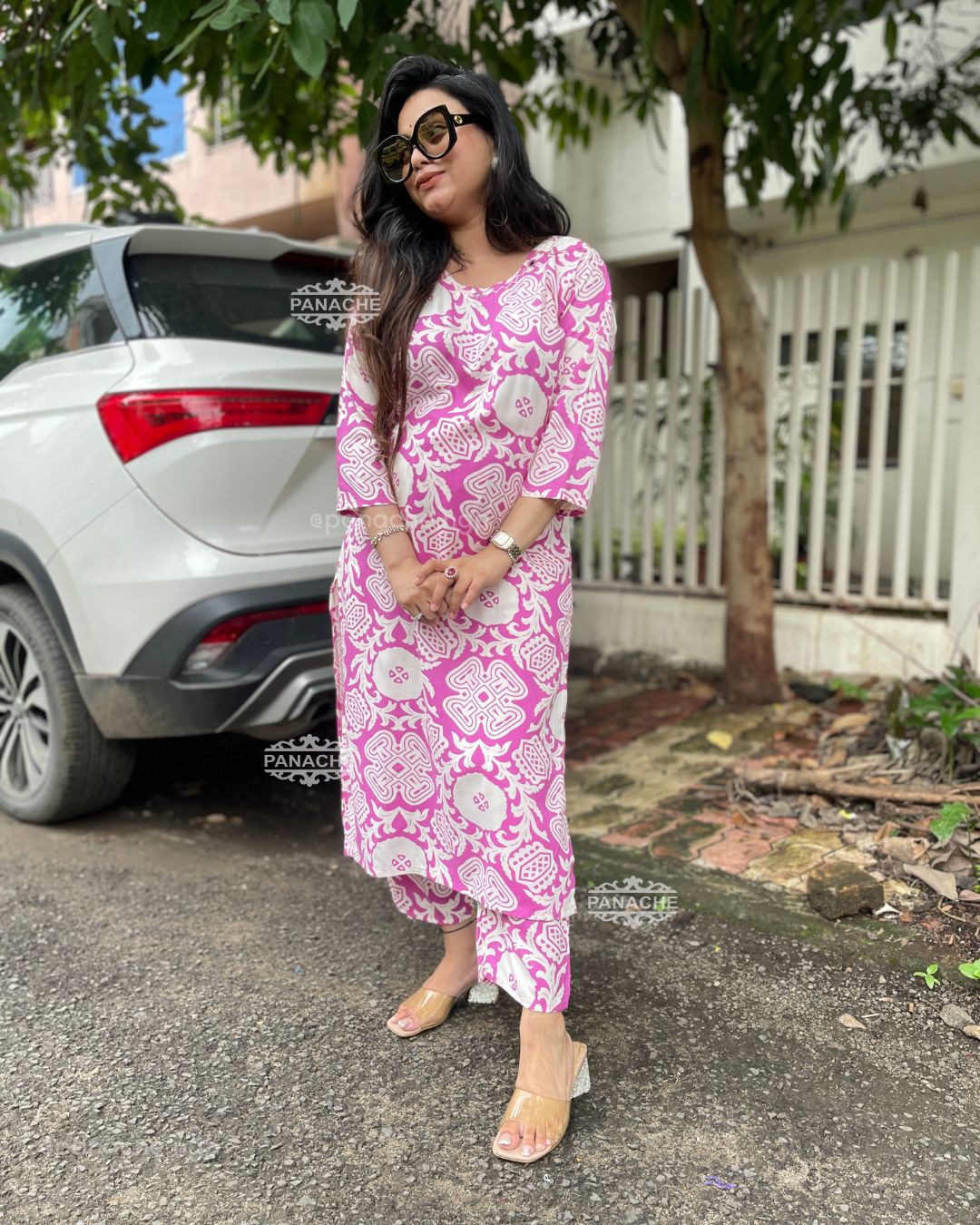 Print on print lilac set