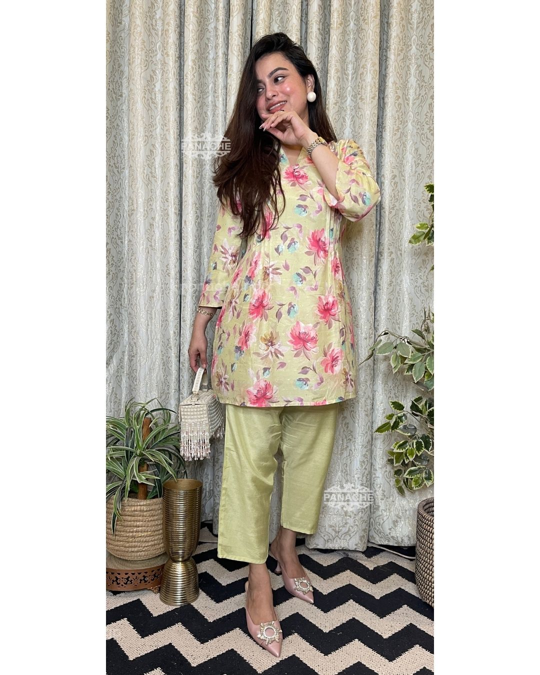 Chinnon khadi floral coords