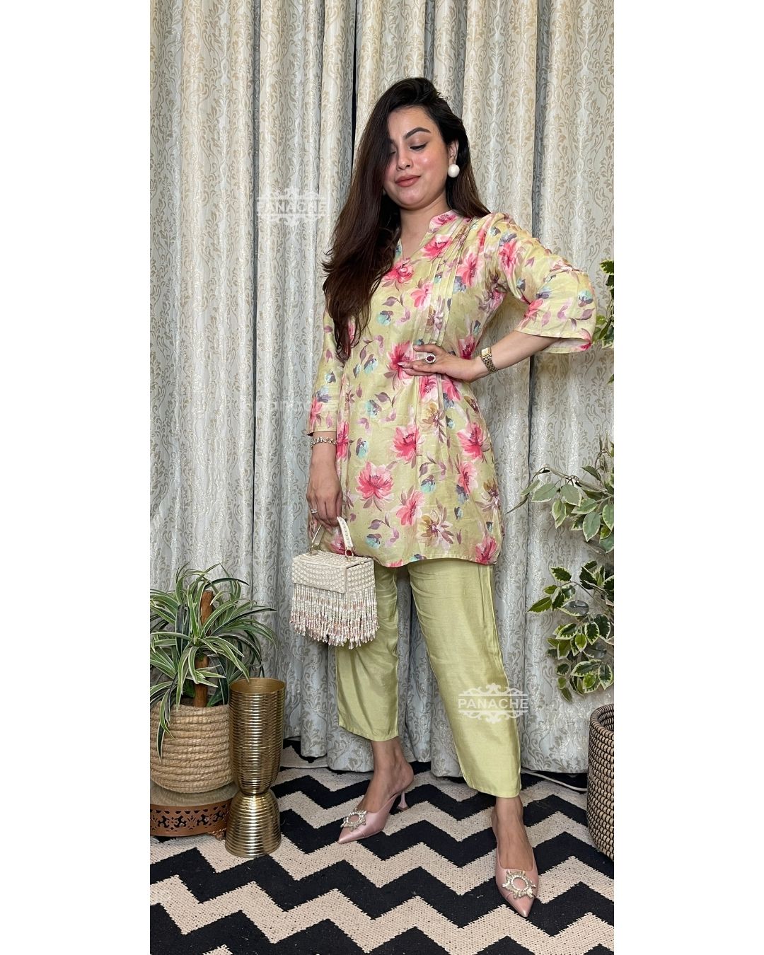 Chinnon khadi floral coords