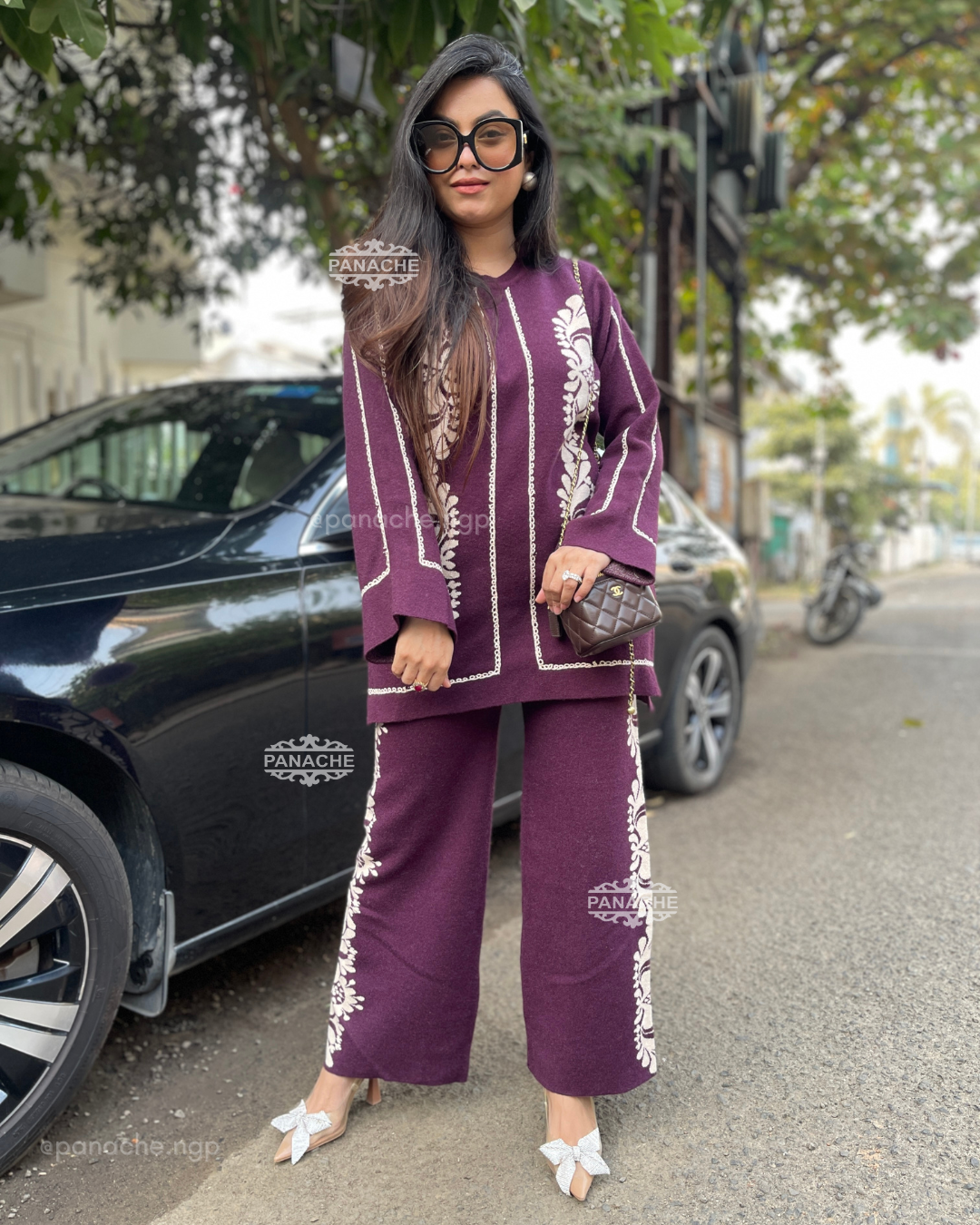 Mauve Woollen coords