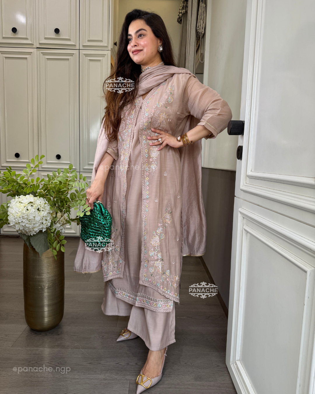 Karachi cape suits