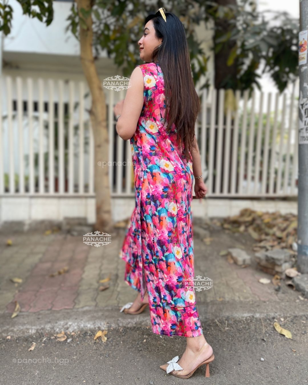 Floral Budget front slit sets