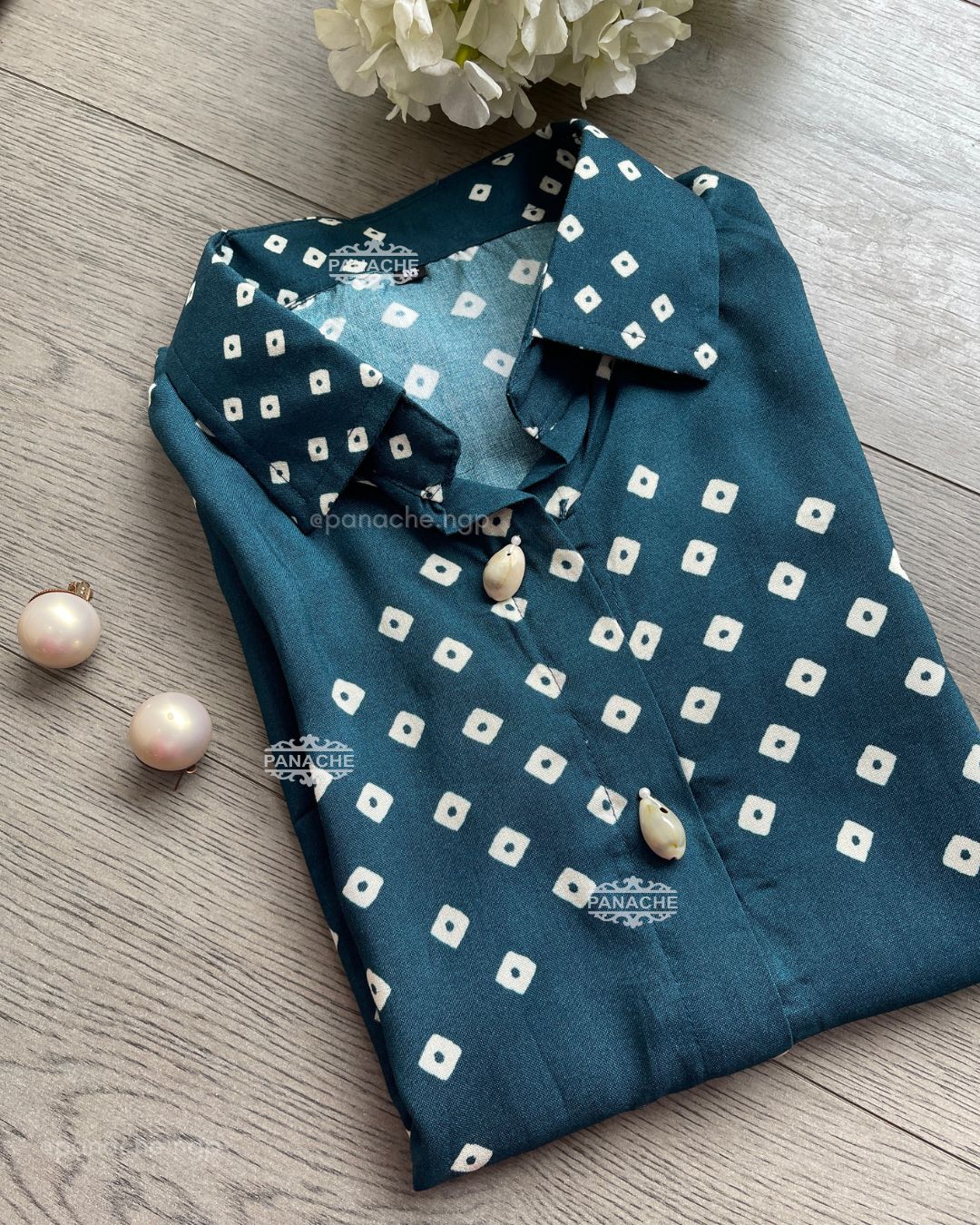 Ikkat Bandhani shirt