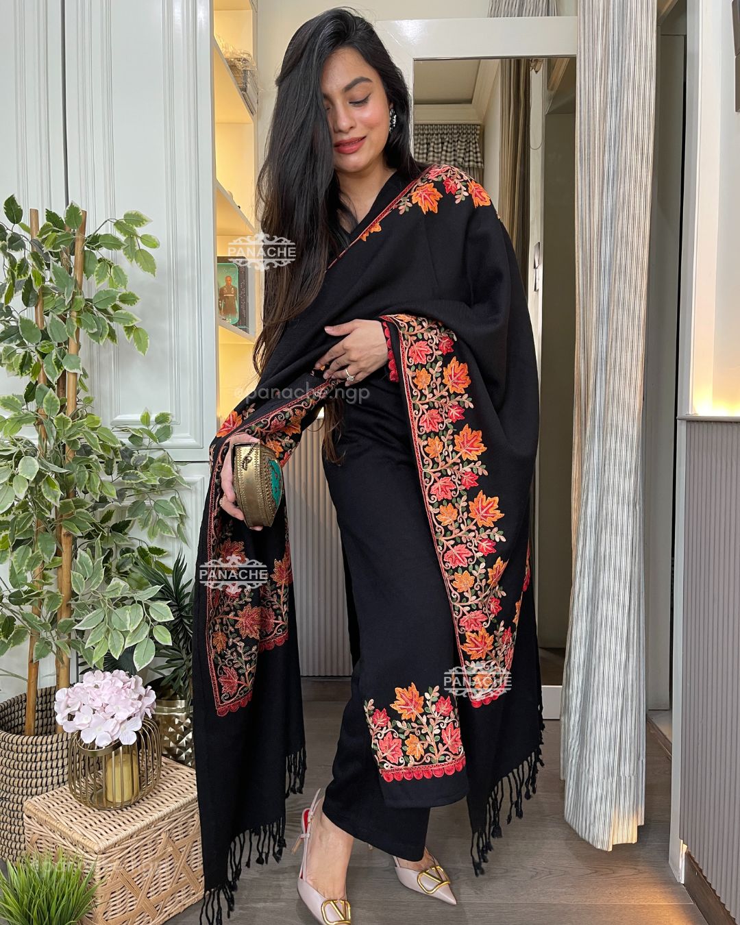 Pashmina woollen suit set