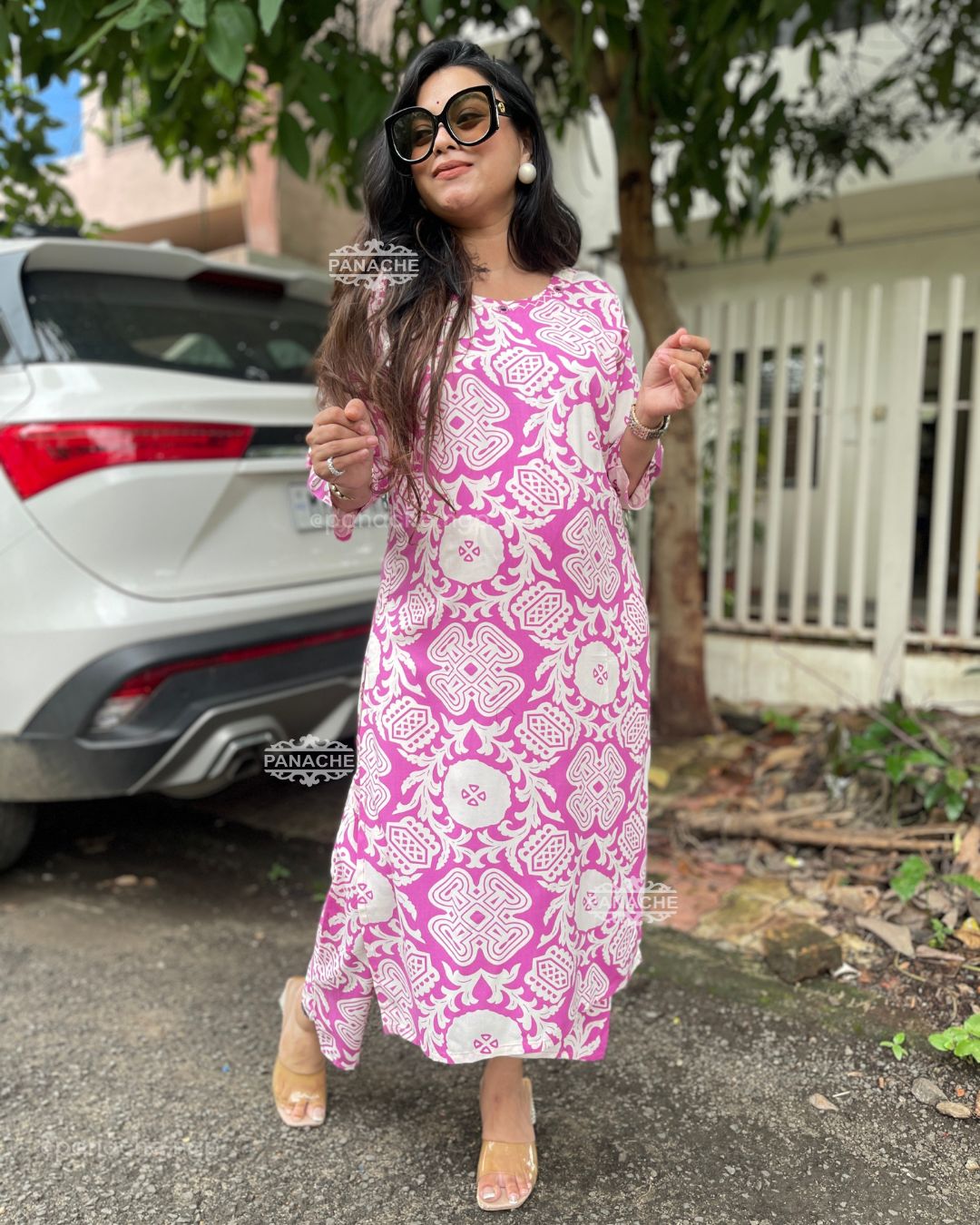 Print on print lilac set