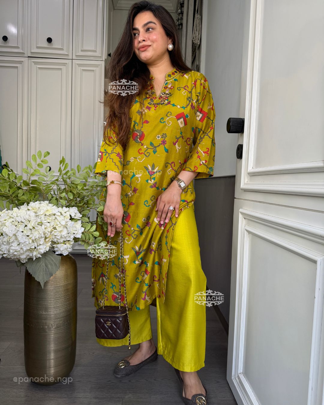 Kalamkari budget coords with earrings