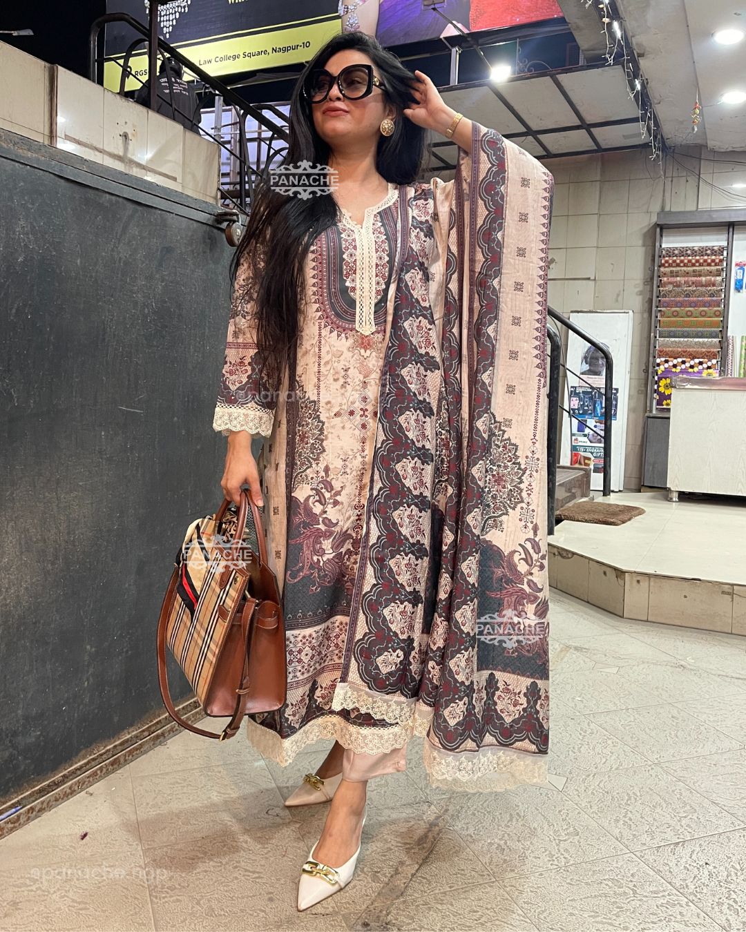 Karachi style print on print set