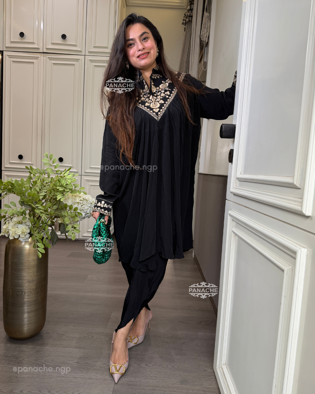 Black Choga kaftan