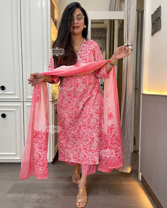 Print in print cotton set