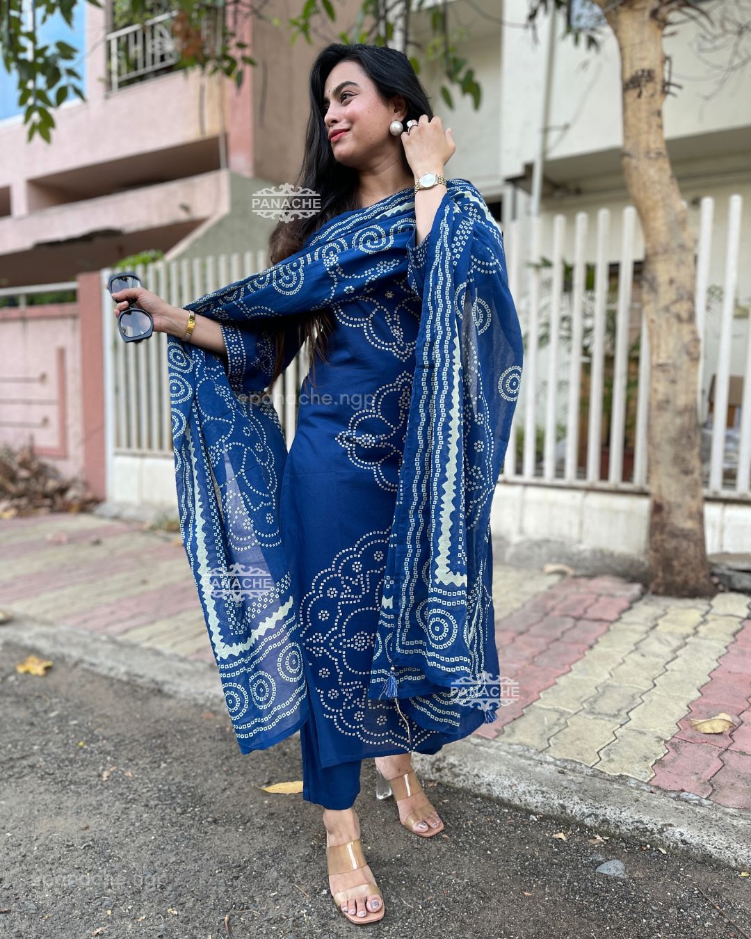 Bandhani mul cotton sets