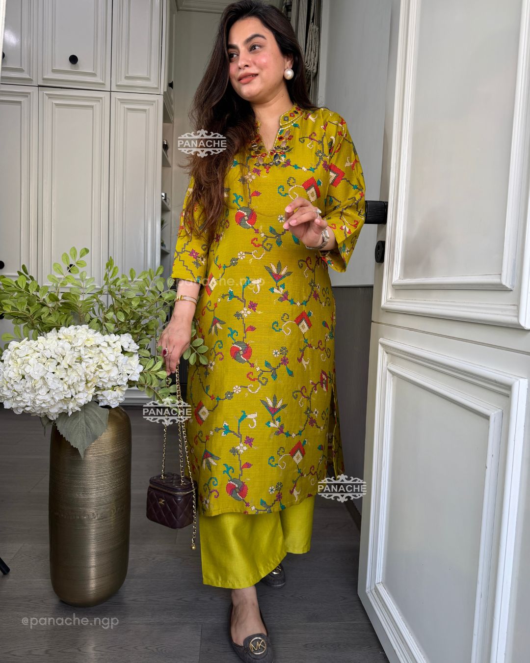 Kalamkari budget coords with earrings